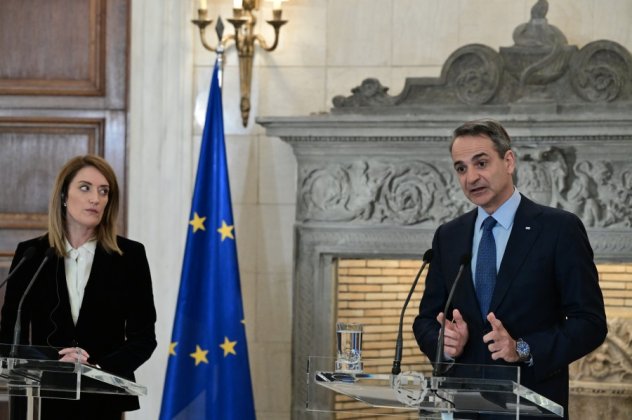 Live: Οι δηλώσεις Κυριάκου Μητσοτάκη στη συνάντηση με την πρόεδρο του Ευρωκοινοβουλίου, Ρομπέρτα Μέτσολα - Κυρίως Φωτογραφία - Gallery - Video