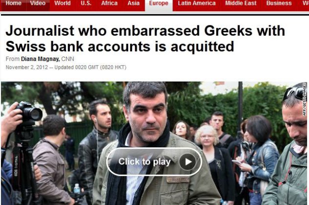 Σε CNN, BBC, La Repubblica, El Pais, Le Monde, η αθώωση Βαξεβάνη στο homepage της ιστοσελίδας τους  - Κυρίως Φωτογραφία - Gallery - Video