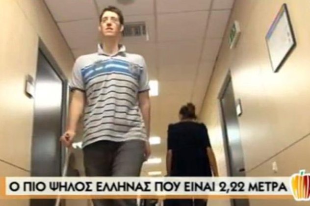 Αυτός είναι ο ψηλότερος Έλληνας - Ονομάζεται Γιάννης Παπαδημητρίου και μας βλέπει από τα 2.22 μέτρα! - Κυρίως Φωτογραφία - Gallery - Video