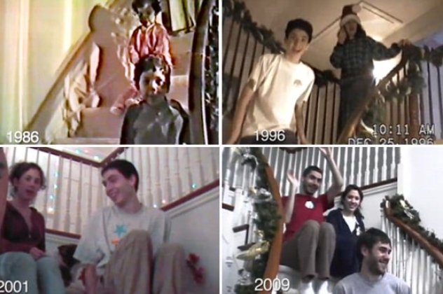 Θα το λατρέψετε & ας είναι... πρόωρο: Bίντεο γύριζε επί 25 χρόνια ένας πατέρας τα παιδιά του να κατεβαίνουν τις σκάλες ανήμερα των Χριστουγέννων! - Κυρίως Φωτογραφία - Gallery - Video