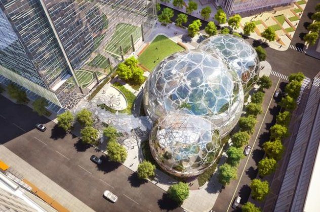 Απλά χαζέψτε το συγκλονιστικό νέο ''αρχηγείο'' της Amazon: 3 γιγάντιες μπάλες από γυαλί θα στεγάζουν τα... γραφεία & τεράστιους κήπους για πράσινο περιβάλλον! (φωτό)  - Κυρίως Φωτογραφία - Gallery - Video