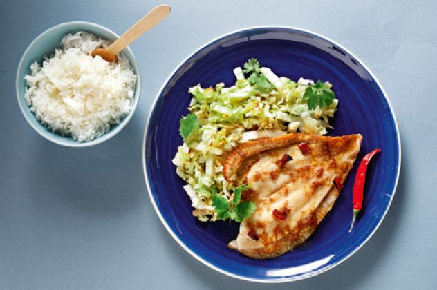 Τρώμε φιλέτα γλώσσας με τζίντζερ και κινέζικο λάχανο & συνοδεύουμε με ρύζι μπασμάτι; Σούπερ συνταγή!  - Κυρίως Φωτογραφία - Gallery - Video
