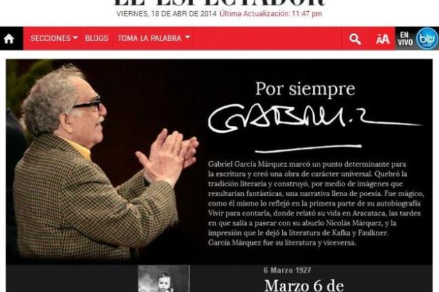 Μοναδικό! Por Siempre Gabriel - O συγκινητικός αποχαιρετισμός της Εl Espectador στον Μαρκές - Ήταν η εφημερίδα που δημοσίευσε το 1ο του μυθιστόρημα - Εκπληκτικό αφιέρωμα στη ζωή του! (φωτό)  - Κυρίως Φωτογραφία - Gallery - Video