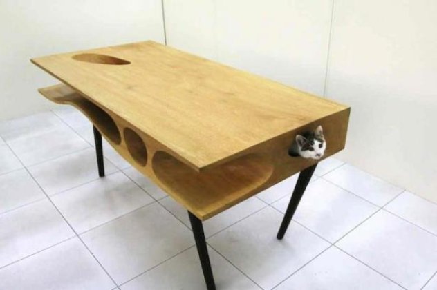 CATable: Το ιδανικό τραπέζι για να δουλεύετε, ένας μικρός... παράδεισος για τη γάτα σας! (φωτό) - Κυρίως Φωτογραφία - Gallery - Video