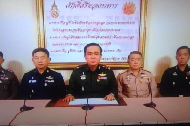 Πραξικόπημα στην Ταϊλάνδη-Ο Στρατός ανακοίνωσε από την τηλεόραση ότι αναλαμβάνει την διακυβέρνηση της χώρας (φωτό & βίντεο) - Κυρίως Φωτογραφία - Gallery - Video