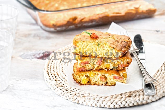 Πικάντικη κασερόπιτα με καλαμπόκι και λουκάνικο από τα χεράκια της Αργυρώς Μπαρμπαρίγου - Το τέλειο πρωινό για όλους μας! - Κυρίως Φωτογραφία - Gallery - Video