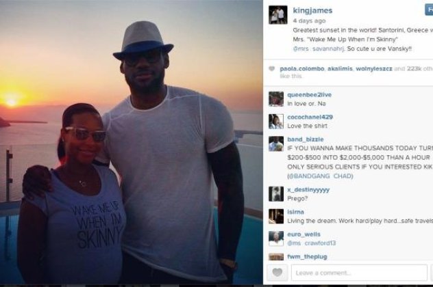 Όταν ο «βασιλιάς» του NBA Λεμπρόν Τζέιμς διαφημίζει τις ομορφιές της Ελλάδας στο instagram και γράφει για τη Σαντορίνη: «Το καλύτερο ηλιοβασίλεμα του κόσμου» (φωτό) - Κυρίως Φωτογραφία - Gallery - Video