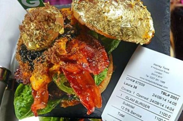 Αυτό είναι το Glam- burger : το πιο ακριβό χάμπουργκερ στον κόσμο, 1.400 ευρώ με φύλλα χρυσού, κρέας ελαφιού εμποτισμένου με τρούφα! Δεν το τρως, σε τρώει! (βίντεο) - Κυρίως Φωτογραφία - Gallery - Video