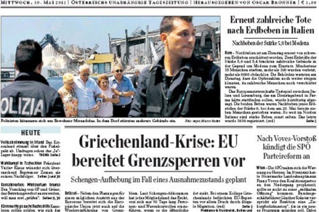 Τρομοκρατικά πρωτοσέλιδα για την Ελλάδα από γερμανόφωνες εφημερίδες!! - Κυρίως Φωτογραφία - Gallery - Video