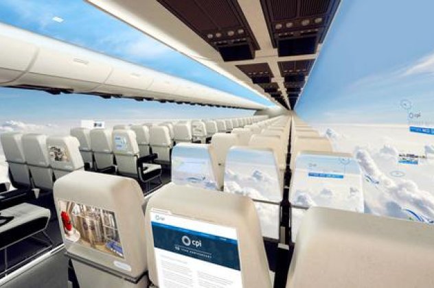 Χωρίς παράθυρα τα αεροπλάνα νέας γενιάς - Θα έχουν γιγάντιες οθόνες LED οι οποίες θα μεταδίδουν όμορφες εικόνες κατά τη διάρκεια του ταξιδιού! (βίντεο) - Κυρίως Φωτογραφία - Gallery - Video