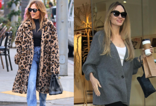 Angelina Jolie – Jennifer Lopez: Με τζιν & λεοπάρ παλτό η μια, με oversized πλεκτή ζακέτα η άλλη βγήκαν για πρωινό καφέ! - Οι ντίβες στην καθημερινότητα (φωτό)