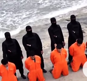 Σοκαριστικό βίντεο με τον μαζικό αποκεφαλισμό Αιγύπτιων χριστιανών από το Τζιχαντιστές στη Λιβύη‏!