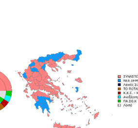 Ψήφισαν 9,9 εκατ. - Έλαβον ΣΥΡΙΖΑ 149 έδρες, Ν.Δ 76, Χ.Α & Ποτάμι 17, ΚΚΕ 15, ΑΝΕΛ & ΠΑΣΟΚ 13!