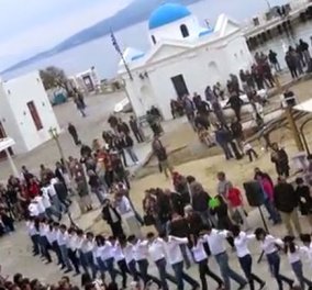 Very Good News: Το μακρύ λεβέντικο χασάπικο που χόρεψαν χθες 150 χορευτές στη Μύκονο! (βίντεο)