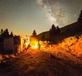 The Milky Way: Εξαιρετικό time-lapse του νυχτερινού ουρανού από το Πετρίλο Καρδίτσας! (βίντεο)