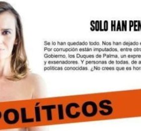 Τον γύρο του κόσμου κάνει η Γιολάντα Κουσέιρο - η Ισπανίδα πολιτικός που ποζάρει γυμνή σε προεκλογική αφίσα!