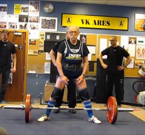 Εκπληκτικό: Svend Stensgaard, o 95χρονος αρσιβαρίστας που σηκώνει 130 κιλά! (βίντεο)