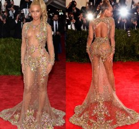 Η Beyonce με τη θεαματικότερη εμφάνιση ever στο Met Gala: Διάφανη, μάξι "υπερπαραγωγή"