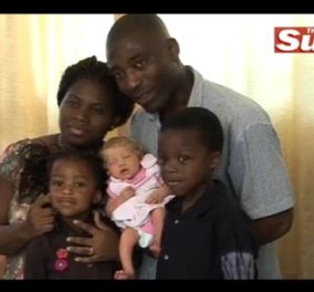 Story: Η κατάλευκη, νεογέννητη, ξανθιά κορούλα δύο μαύρων γονιών! Αποκλείσθηκε ο λευκός μπαμπάς; (φωτό)