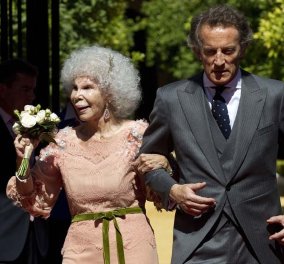 Η υπ’ αριθμόν 1 αριστοκράτισσα της Ισπανίας, η διάσημη Δούκισσα του Alba γιορτάζει τα 87 της σήμερα χορεύοντας και αγκαλιάζοντας τον πολύ νεότερο σύζυγο της!
