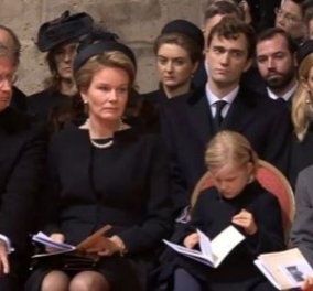 Το κλάμα των Πριγκηπόπουλων Gabriel & Eleonor στην κηδεία της γιαγιάς του τέως Βασίλισσας του Βελγίου Fabiola! 
