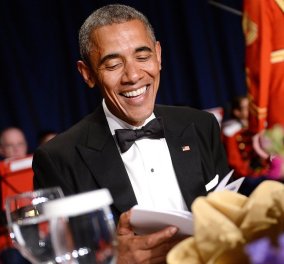 Οι μπηχτές του Ομπάμα & γέλια πολλά στο δείπνο των ανταποκριτών του Λευκού Οίκου - Χίλαρι & αυτοσαρκασμός 