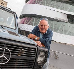 Story of the day:O Gunther & η Christine Holtorf γύρισαν 177 χώρες σε 24 χρόνια πάνω στο ίδιο αυτοκίνητο-το 2011 η Christine έφυγε από τη ζωή αυτός συνέχισε και τώρα παρέδωσε την Mercedes στο Μουσείο!