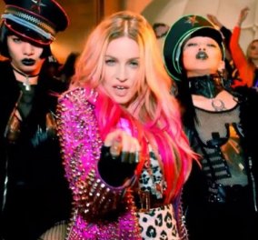 Στο νέο βίντεο κλιπ της Madonna πρωταγωνιστούν η Μπιγιόνσε, η Νίκι Μινάζ αλλα & οι δυο γιοί της Ρόκο & Νταβίντ
