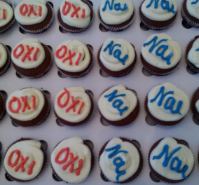 Δημοσιογράφος κερνάει cupcakes με “Ναι” και “Όχι”- Διαλέξτε‏