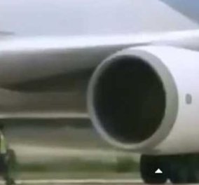 Tραγωδία: «Κατάπιε» τον μηχανικό εδάφους ο κινητήρας αεροπλάνου (Σκληρό βίντεο)  