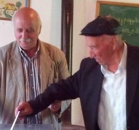 Καρδιτσιώτης παππούς 105 ετών ψήφισε για 6η φορά σε δημοψήφισμα