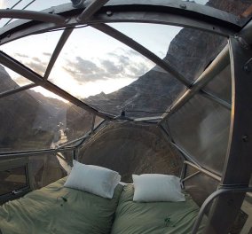 Τρομακτικό & συναρπαστικό: Kοιμηθείτε κρεμασμένοι στον βράχο - Ιπτάμενα δωμάτια με θέα την Ιερή Κοιλάδα του Περού 