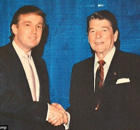 Vintage pic: Όταν ο νεαρός Ντόναλντ Τραμπ συναντούσε τον τότε Πρόεδρο των ΗΠΑ Ρόναλντ Ρήγκαν 