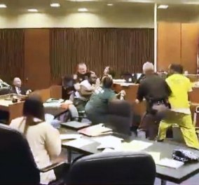 Βίντεο: Πατέρας ορμάει με μπουνιές μέσα στο δικαστήριο στον δολοφόνο της 3χρονης κόρης του    