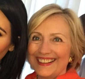 H selfie της ημέρας! Η Χίλαρι Κλίντον με Κιμ Καρντάσιαν ( ναι!) & Κάνιε Γουέστ - το ζεύγος την στηρίζει για Πρόεδρο 