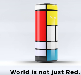 Αυτό είναι το νέο πολύχρωμο κουτί της Pepsi Cola που "σπάει το κόκκινο" - Με έμπνευση από τον Mondrian  