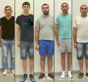  Στην δημοσιότητα οι φωτογραφίες των 7 συλληφθέντων Γεωργιανών για τη φονική ληστεία της Ύδρας