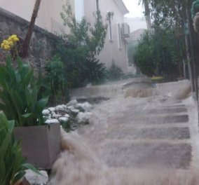 Πνίγεται η Κεφαλλονιά: Καταιγίδα - τέρας χτύπησε το νησί - Άνοιξαν τάφοι στη Κέρκυρα από τη νεροποντή