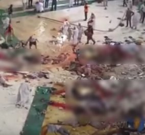 Εικόνες χάους & πανικού με 87 νεκρούς προσκυνητές & 154 τραυματίες στην Μέκκα από κατάρρευση γερανού 