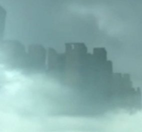Βίντεο: Απίστευτο! Πόλη-φάντασμα «κρέμεται» πάνω από τον ουρανό της Κίνας