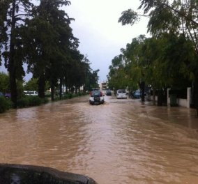 Σε ποτάμια μετατράπηκαν οι δρόμοι στην Κω, Ηλεία & Αχαΐα - Καταρρακτώδεις βροχές - Δείτε φώτο 