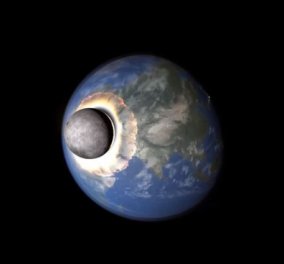Απίθανο βίντεο: Δείτε τι θα γινόταν αν το φεγγάρι συγκρουόταν με την Γη