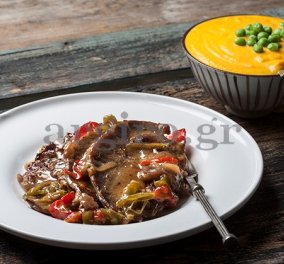Μπριζολάκια του ονείρου με γλασαρισμένα λαχανικά & βελούδινο πουρέ καρότου από την Αργυρώ
