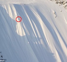 Σκιέρ βγαίνει ζωντανός (& όρθιος) από πτώση 535 μέτρων (video) στην Αλάσκα - Τι τον έσωσε; 