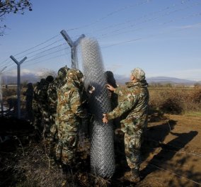 Οι Σκοπιανοί άρχισαν να στήνουν μεταλλικό φράχτη στα σύνορα με την Ελλάδα 