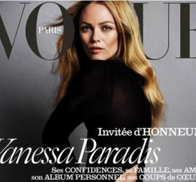 Η πρώην του Johnny Depp, Vanessa Paradis ημίγυμνη στο εξώφυλλο της Vogue
