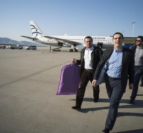 H άγνωστη συμπάθεια του αερολιμενάρχη Θεσσαλονίκης σε Τσίπρα - Παππά: Έσπευσε να τους δώσει τσουρέκια για την πτήση τους