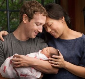 Ο Ζάκερμπεργκ έγινε μπαμπάς και δωρίζει το 99% των μετοχών του Facebook - Θα δώσει 45 δις κατά τη διάρκεια της ζωής του