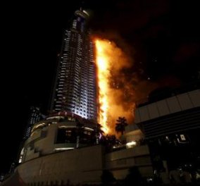 Στις φλόγες 5αστερο ξενοδοχείο στο Ντουμπάι - Ένας νεκρός και 14 τραυματίες - Άγνωστα παραμένουν τα αίτια