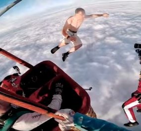 Η απόλυτη τρέλα: Ένας ριψοκίνδυνος πέφτει από τα 4.000 μέτρα (βίντεο) γυμνός & χωρίς αλεξίπτωτο!